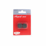 Magneti Mari DACO, 10 Buc/Set, 20 mm, Culoare Neagra, Magneti de Prindere, Cercuri Magnetice, Magneti Negri, Set Magneti, Magneti Mari pentru Prindere