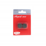 Cumpara ieftin Magneti Mari DACO, 10 Buc/Set, 20 mm, Culoare Neagra, Magneti de Prindere, Cercuri Magnetice, Magneti Negri, Set Magneti, Magneti Mari pentru Prindere