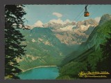 CPIB 25275 CARTE POSTALA - TELECABINA GOSAUKAMMDE LA LACUL GOSAU, HOHEN DACHSTEIN, NECIRCULATA