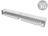 Soclu IDC THT 50 pini 1,27mm 2,54mm
