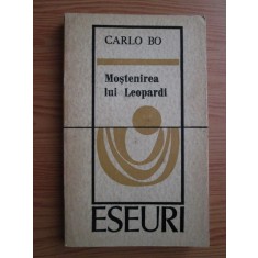 Carlo Bo - Mostenirea lui Leopardi