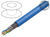 Cablu S/FTP 4x2x23AWG 7 s&acirc;rme Cu LSZH albastru 72V