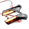 Semnalizari Oglinda Dinamice LED VW Golf 5 6 Passat B6 Jetta EOS Sharan Skoda Superb - Secventiale, Negru Fumuriu, Plug&amp;Play