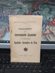 Regulament pentru Internatele Liceelor și Internatele Școalelor Secundare de Fete, Iași 1914, 013