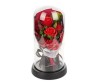 Trandafir in Cupola Sticla cu LED, Rosu, 21cm, Dactylion - Cadou Romantic Ziua Indragostitilor, Aniversare