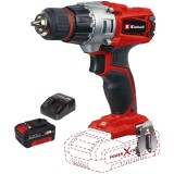 Einhell TE-CD 18/2 Li PXC + Starter Kit - Masina de gaurit si insurubat 44 Nm + Set 1 acumulator si incarcator Li-Ion 18 V 4 Ah