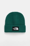 The North Face căciulă TNF Logo Box culoarea verde, NF0A8CHENL11