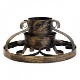 Bază de brad de Crăciun cu rezervor de apă de 0,9 litri, auriu antic