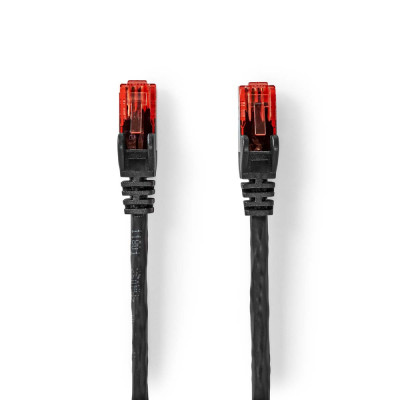 Cablu de retea UTP Nedis Cat6 patch cord 50m 1GB RJ45-RJ45 negru foto