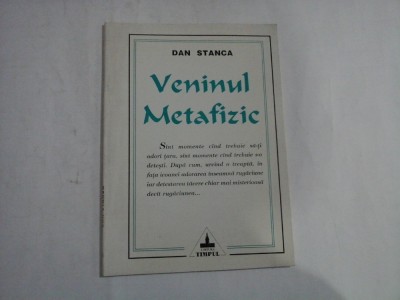 VENINUL METAFIZIC - DAN STANCA foto