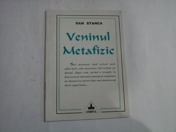 VENINUL METAFIZIC - DAN STANCA