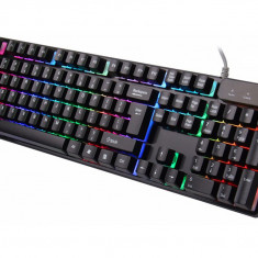 Tastatura Gaming Iluminata LED RGB, Interfata USB Plug&PLay, Negru