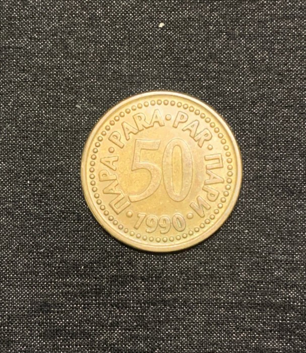 Moneda 50 para 1990 Iugoslavia