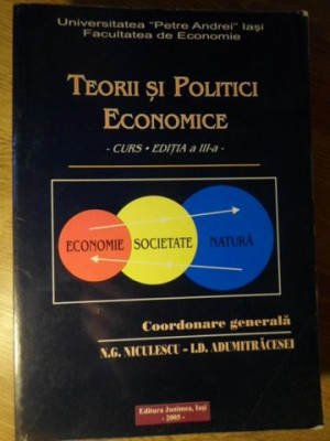 TEORII SI POLITICI ECONOMICE-N.G. NICULESCU, I.D. ADUMITRACESEI foto