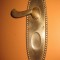 326b-Shield-aparatoare maner fix bronz aurit pt. usi mobilier mic de epoca.