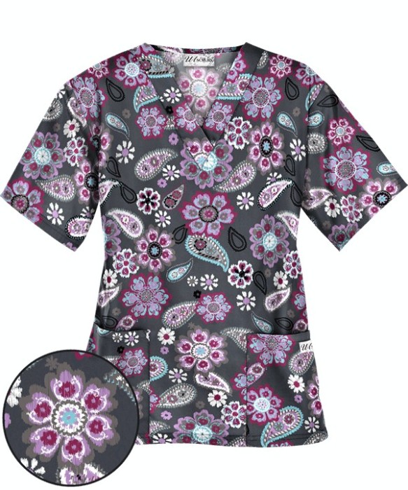 Bluza medicala „Flower Child Pewter” (PC62FCH) Bluza medicala „Flower Child Pewter” (PC62FCH)