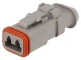 Conector cablu-cablu DT mamă 2 pini gri