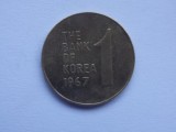 1 WON 1967 COREEA DE SUD, Asia