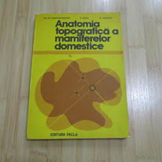 GH. M. CONSTANTINESCU--ANATOMIA TOPOGRAFICA A MAMIFERELOR DOMESTICE