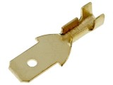 Terminal plat 4,7mm 0,3-1mm&sup2; aurit tată pe cablu crimpat