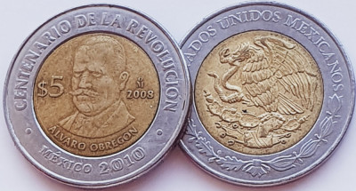 2077 Mexic 5 Pesos &amp;Aacute;lvaro Obreg&amp;oacute;n km 895 foto