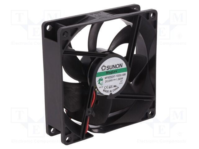 Ventilator axial DC 24V 92x92x25mm 87,04m3/h 34dBA SUNON Vapo