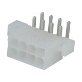 Soclu cablu-placă Mini-Fit Jr 4,2mm 8 PIN THT