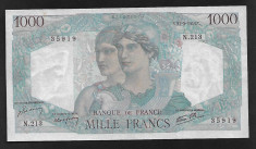 Franta 1000 francs 1946 UNC foto