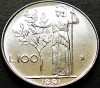 Moneda 100 LIRE - ITALIA, anul 1991 * cod 897 - MODEL MIC = A.UNC, Europa