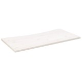 Cumpara ieftin Blat de birou, alb, 100x50x2,5 cm, lemn masiv de pin