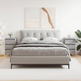 vidaXL Noptiere, 2 buc., gri sonoma, 40x35x69 cm, lemn compozit
