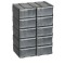 Set cutii de plastic pentru piese si diverse obiecte 15,5x9,5x22,5 cm, 10 buc.