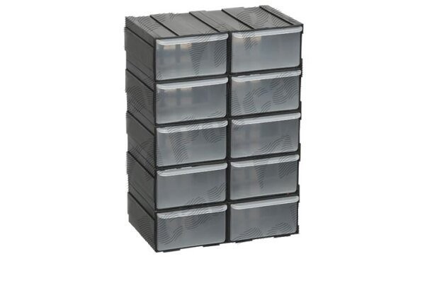 Set cutii de plastic pentru piese si diverse obiecte 15,5x9,5x22,5 cm, 10 buc.