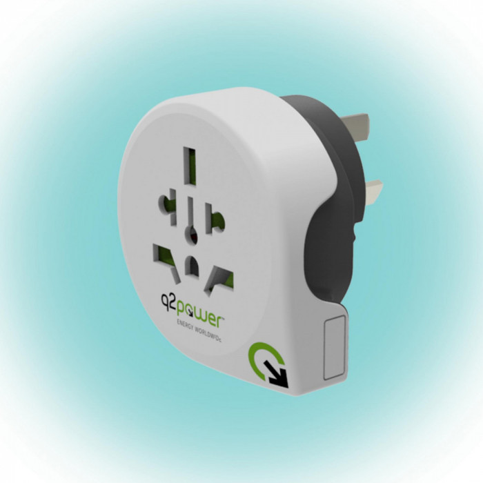 Adaptor calatorii Universal la Australia/China - IT UK CH Brazil USA EURO doar fara impamantare 10A Q2