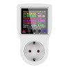 Priza inteligenta Techstar&reg;, Ecran LCD color de 2,4 inch, 16A, Monitorizarea puterii, detectarea tensiunii curentului, Computer aplicație pentru telef, 1