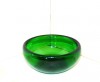 Bol mare, cristal smarald suflat manual -Provence- design Per Lutken, Holmegaard