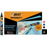Cumpara ieftin Set 4 markere cu vopsea, Bic, Intensity