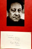 Eugen Barbu - Dedicație autografă (1982)
