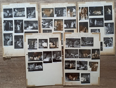 Scene din Livada cu visini, Teatrul Bulandra 1967// lot 90 fotografii foto