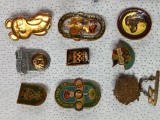 grup 10 insigne ,Jocurile Olimpice ,sport , SUA , ANII 1980- 2000 .RARITATI .De colectie .
