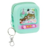 Portofel Breloc din Silicon pentru Copii, Verde, Design Video Game, 7.5x3x9cm, CMCLASS