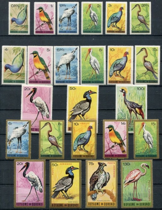 BURUNDI 1965 FAUNA PASARI