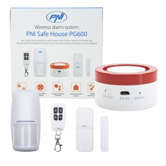 Resigilat : Sistem de alarma wireless PNI Safe House PG600, sistem inteligent de s