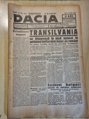 Dacia 9 iulie 1942-stiri al 2-lea razboi mondial,art. transilvania romaneasca foto