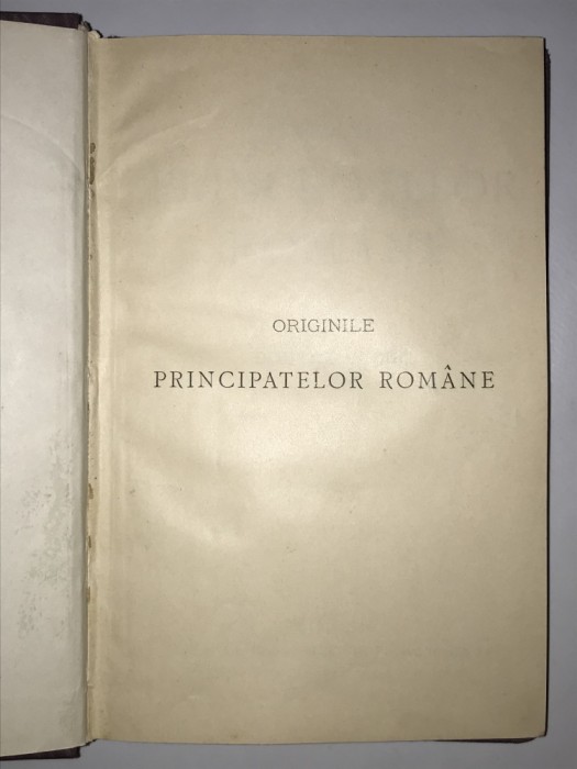 Originile Principatelor Romane, Dimitre Dimitrie Onciul, 1899