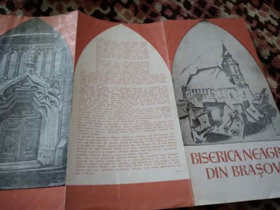 PLIANT/BROSURA BISERICA NEAGRA DIN BRASOV foto