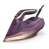 Fier de Calcat Philips Azur 8000 DST8040/30, 3000W, 260g/min, 350ml, Talpa SteamGlide Elite, Mov-Auriu