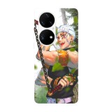 Husa compatibila cu Huawei Nova Y70 model Uzui Tengen Sound Hashira, Silicon, TPU, Viceversa, Transparent, Carcasa