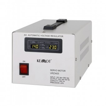 Stabilizator de tensiune cu servomotor Kemot URZ3425, 500VA, 130-260VAC foto
