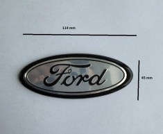 Emblema FORD 114 mm gri